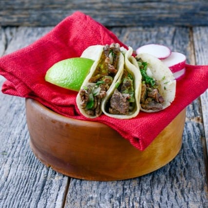 (SP6) Two Beef Tacos.